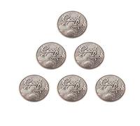 6 monedas SLucky traen buena suerte a las personas, regalos de buena suerte para amigos y familiares, dijes de buena suerte para hombres, buena suerte para ti