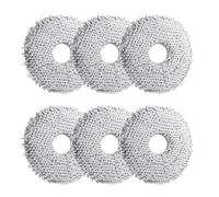 6 Mopas de Fregado para Roborock Saros 10R/Z70, Q Revo/Qrevo S/Qrevo Pro/Qrevo Master/Qrevo Edge/Qrevo Curv/Qrevo Slim/QV/QR Robot Aspirador, Accesorios Paños Microfibra