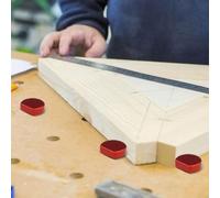 6 mordazas de abrazadera de banco de carpintería de aleación de aluminio para bancos de trabajo de agujero de perro de 19/20 mm con diseño de perfil delgado para una pieza de trabajo segura Fi (19 mm