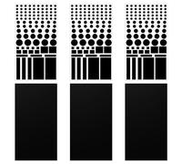 6 negro apagón LED luz bloqueador pegatinas y películas oscurecidas, fácil de instalar, ideal para la privacidad y bloqueo de luz