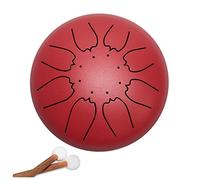 6 Notas Percusión Tambor de la Lengua Juego De Batería Portátil Lotus Steel Tongue Instrumentos De Batería Etérea con Baqueta para Camping, Yoga, Meditación, Terapia De Músic (Color : D, Size : One