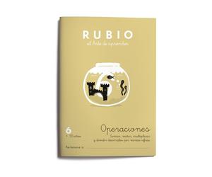 6 Operaciones RUBIO | Sumas, restas, multiplicaciones y divisiones con decimales | +10 años (Operaciones y Problemas RUBIO)