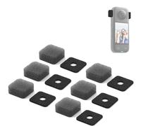 6 orejeras de viento para micrófono, protector contra golpes para micrófono, compatible con Insta 360 x3, Insta 360 x 4, repuesto para accesorios Insta 360 X4 / X3, reducción de ruido del viento al