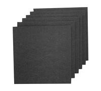 6 Pack 30 * 30 * 5 cm Negro Estudio acústico cuña Estudio espuma de aislamiento de sonido de ruido de esponja de absorción Teja Panel de Tratamiento