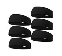 6-Pack AcserGery Gift Headbands for Men Women, Sweat Wicking Headbands for Sports Fitness