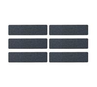 6 - Pack Adhesive Stair Mats | Reusable Non - Slip Stair Treads for Wood/Tile/Concrete | Easy Install, Detach & Reuse | 17.7x7.9 Inch Stair Mat for Indoor/Outdoor Steps (Gray)