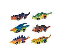 6 Pack Dinosaur Toy Cars Pull Back Toys Car Vehicles Playsets Dino Kids Boys Toddler Christmas Birthday Gift