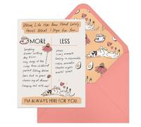 6-Pack Em & Friends Julia Rothman Empathy More/Less Greeting Cards