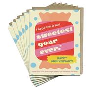 6-Pack Em & Friends Sweetest Year Ever Greeting Cards