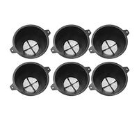6 Pack Filtros de pintura de plástico reutilizables con malla de nylon fina, pilotos de 100 mm de 3.9 pulgadas para residuos de alimentos de aceite a base de agua, red para