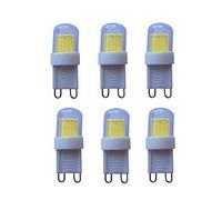 6-Pack G9 LED Bulbs Low Voltage 12V 3W 250 Lumens 360 ° Beam Angle Not Dimmable [Energy Class A ++] (Color : Cool White) (Warm Whtie)