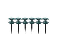 6 Pack Garden Hose Guide ,duty Dark Green Spin Top, Keeps Garden Hose Out Of Flower Beds, for Prote