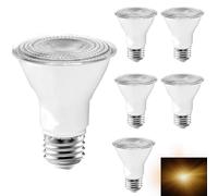 6 Pack PAR20 LED Bulb,PAR20 E27 LED Light Bulbs, E27 Medium Screw Base, 7W Not Dimmable, Spotlight, 50W Halogen Equivalent, LED Spot Light Bulb, 6000K Soft Cold White, 40 Degree Beam Angle
