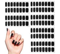 6-Pack Semi-Cured Gel Nail Strips, Full Wrap Gel Nail Stickers With Peel-Off Design, Professional Long-Lasting Waterproof Naìl Art Decals For Home And Salon Use, Assorted Colors, 1-Pack
