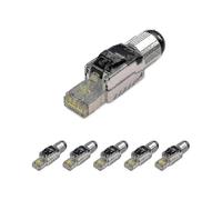 6-pack Tool Free Shielded Cat 8 Cat8 Termination Plug Cat8 Plug