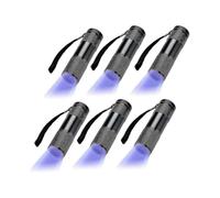 6 Pack Uv Ultra Violet Blacklight 9 Led Flashlight Outdoor Torch Light Etc.-