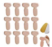 6 Pairs Anti-Slip Heel Liners,Heel Pads for Women Men Shoes,Soft Cushion Heels Protector Pads,Self Adhesive Grippers Protector Sticke,Stop Heels Slip & Blister,Improved Shoe Fit & Comfort (beige)