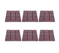 6 paneles de absorción de sonido, paneles de espuma acústica para reducción de ruido, material de poliuretano retardante de llama de alta densidad, esponja de insonorización para (Púrpura ignífuga de