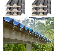 6 paneles de techo de metal corrugado, reemplazo de cubierta de techo for establos, cocheras y patios, personalizables.(Grey,L 1.3m/4.3ft)