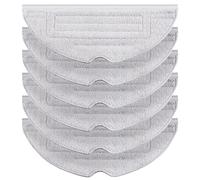 6 paños de iones de plata para Roborock S8, S8+, S7 MaxV, S7 MaxV Plus, S7 MaxV Ultra, S7 Pro Ultra, S7, S7+, robot aspirador VibraRise de microfibra, juego de accesorios (gris claro)