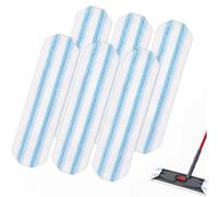 6 Paños de Recambio en Microfibra Fregona para Vileda, Repuesto Mopa para Vileda y O-Cedar H2Pro, Lavable y Reutilizable, Limpia Todas Las Superficies Duras, 40,5 x 11 cm