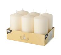 6 PAPSTAR Stumpenkerze creme NUEVO