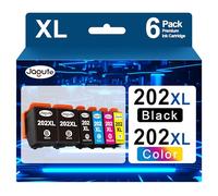 6 Paquetes 202XL Cartuchos de Tinta Compatible con Epson 202XL Tinta para Epson Expression Premium XP-6100 XP-6000 XP-6005 XP-6100 XP-6105 (2 Negro, 1 Foto Negro, 1 Cian, 1 Magenta, 1 Amarillo)