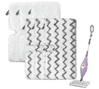 6 paquetes de almohadillas de repuesto para fregona de vapor con tiras de fregona Shark Steam Pocket Mop S3500 S3501 S3601 S3550 S3901 S3801 Almohadillas de vapor de microfibra lavables