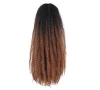 6 paquetes de cabello trenzado Marley Twist, extensión de cabello de ganchillo rizado afro de 18 pulgadas Wear and Go(OT30#)