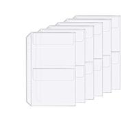 6 Paquetes de Carpetas de Plástico A5 de 6 Agujeros con 2 Bolsillos, Impermeables y con 6 Agujeros para Recibos (2 Bolsillo, A5)