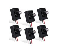 6 paquetes de sensores de crepúsculo a amanecer para iluminación exterior 120-277 V, interruptor fotoeléctrico y sensor de fotocélula