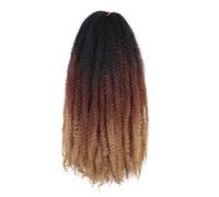 6 paquetes Marley Twist BraidingHair, 18 pulgadas Afro Kinky Curly Twist Extensiones de pelo de ganchillo fácil de instalar y quitar (OT30T27#)