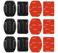 6 Paquetes Pegatina Casco Soporte 3M Adhesivo Almohadillas Hebillas Tornillo Accesorios Compatible con GoPro Hero 13 12 11 10 MAX 9 8 7 6 5 Session dji Osmo Cámaras de Acción
