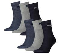 6 Par Puma Calcetines Short Crew de Deporte Tenis Talla 35-49 Unisex Colores