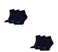 6 Par Puma Unisex Calcetines de Cuarto Zapatillas Talla 35-49 para Mujer Hombre