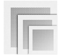 6 Parches de Reparación de Pared de Aluminio Autoadhesivo, Malla de Fibra de 4/6/ 8 Pulgadas sobre Placa Galvanizada, Parche de Reparación de Orificios de Pared Seca para Trabajo Pesado para Yeso