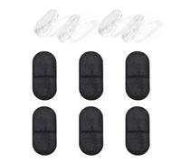 6 Parches Para Ojos Grandes, 2 Pares De Almohadillas Para La Nariz Para Gafas De Silicona, Parches Para Los Ojos De Tela No Tejida Reutilizables Máscara De Ojos