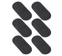 6 parches profesionales para ojos de ambliopía para tratamiento de ojo vago, grado médico, suave, cómodo, diseño de cobertura completa, protección opaca, bloquea toda la visión, (Negra)