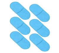 6 parches profesionales para ojos de ambliopía para tratamiento de ojo vago, grado médico, suave, cómodo, diseño de cobertura completa, protección opaca, bloquea toda la visión, (Azul)
