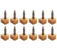 6 pares (12 unidades) de color beige para mujer y niña en forma de U, para zapatos de tacón alto (pines gruesos de 3 mm; 9 mm x 9 mm).