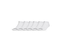 6 Pares Adidas Calcetines Tobillera Sin Puño Unisex Blancos Casual