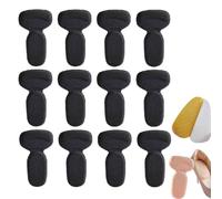 6 pares Almohadillas Antideslizantes El Talón,protectores de talón autoadhesivos para calzado,Taloneras Antirrozaduras para zapatos,Relleno para Zapatos,Evitar Rozaduras y Ampollas (negro)