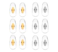 6 Pares Almohadillas Nasales de Repuesto para Ray Ban, Clip-On Almohadillas Nasales Blandas Kits de Reparación de Gafas de Sol para RayBan Aviator RB3025 3026 RB3030 RB3211 RB3362 (Oro + Plata)