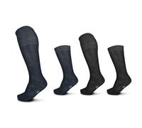 6 Pares Calcetines Pompea: Corto / Negro / 44 - 46