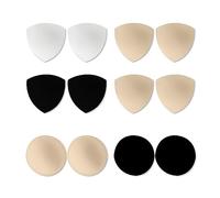 6 Pares De Almohadillas Para El Pecho Transpirables, Almohadillas Para El Pecho Desmontables, Almohadillas Para El Pecho Insertables, Adecuadas Para Ropa Interior Deportiva, Traje De Baño