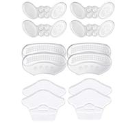 6 pares de almohadillas para el talón, protección del talón para zapatos, almohadillas de silicona para talón, para zapatos demasiado grandes, 11,2 x 8,5 cm