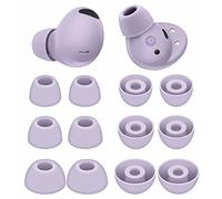 6 Pares de Almohadillas para Galaxy Buds 2 Pro, Almohadillas de Gel Flexible de Goma de Silicona Suave, Accesorios compatibles con Samsung Galaxy Buds 2 Pro, Color Morado
