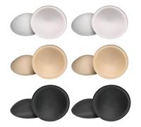 6 Pares De Almohadillas Redondas Para El Pecho, Almohadillas Extraíbles Para El Pecho, Almohadillas Para Insertar El Sujetador, Almohadillas De Espuma Para El Pecho, Accesorios Para Sujetador