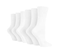 6 pares de calcetines de Sock Shop Everyday Gentle Grip para damas EUR 37-42, UK 4-8 Con panal suave top