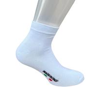 6 pares de calcetines fantasmas hombre mujer de puro algodón hilo de Escocia 100% elástico Made in Italy, Sneakers White, 40-46